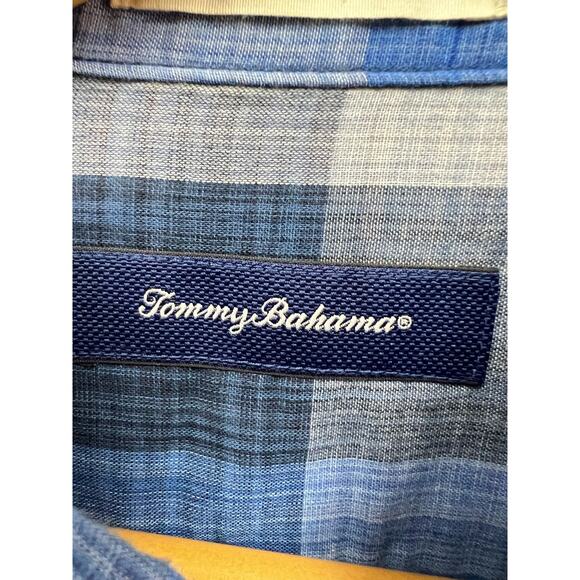 Tommy Bahama Mens Plaid Indio Shores Buffalo Check Button-Up Shirt Size M - Picture 11 of 14